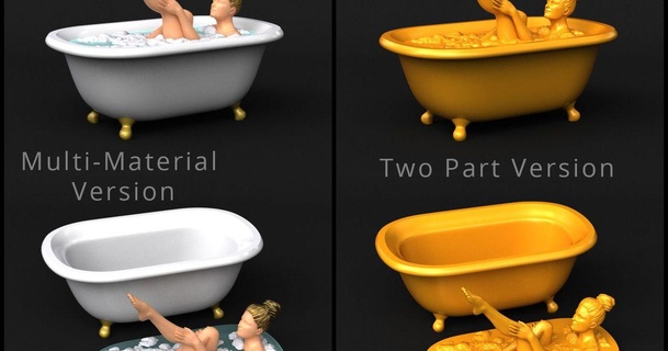 bath tub - soap dish sid naique download free stl model printablescom 3d models household bathroom bathtub mmu2s soapdish soapholder 3d print model - Mito3D