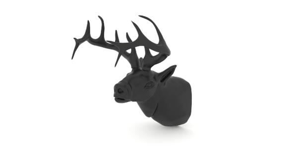 ciervo estilo arbol tierra descargar gratis stl modelo imprimiblescom 3d modelos Moda accesorios joyería joya cuerno 3d print model - Mito3D