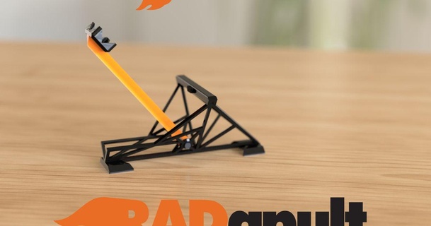 radapult kh baixar livre stl modelo printablescom 3d modelos brinquedos jogos catapulta fusion360 física 3d print model - Mito3D