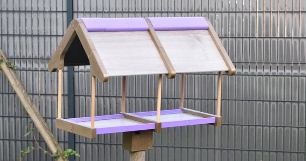 grande pájaro alimentación casa nootrix descargar gratis stl modelo imprimiblescom 3d modelos aire libre jardín 3d print model - Mito3D