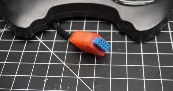 9 épingle jack manette câble réparation inhiber Télécharger libre stl modèle imprimablescom 3d modèles jouets Jeux amiga atari c64 DIY 3d print model - Mito3D