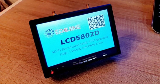 eachine lcd 5802d 5802s 5 8 ghz fpv monitor stand techboss download free stl model printablescom 3d models hobby & makers rc robotics drone lcd5802d 3d print model - Mito3D