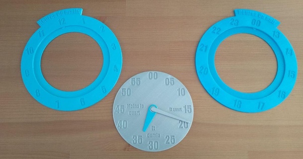 educacional relógio francês maxou baixar livre stl modelo printablescom 3d modelos Aprendendo objetos impressão horloge 3d print model - Mito3D