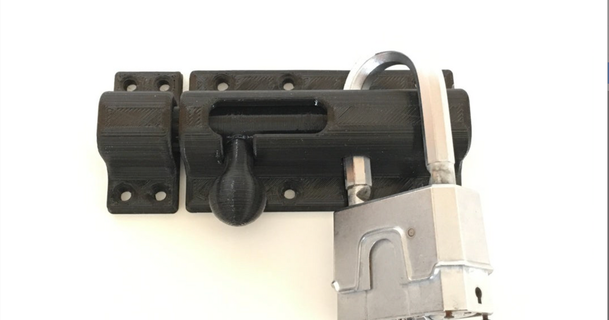 lockable gate bolt jerry download free stl model printablescom 3d models household house equipment 3d print model - Mito3D