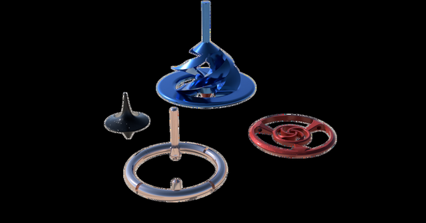 spin tops fn59 download free stl model printablescom 3d models toys & games cat spiners spintop 3d print model - Mito3D