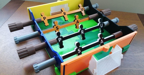 foosball puzzle easy assemble rayjizza download free stl model printablescom 3d models toys & games 3d print model - Mito3D