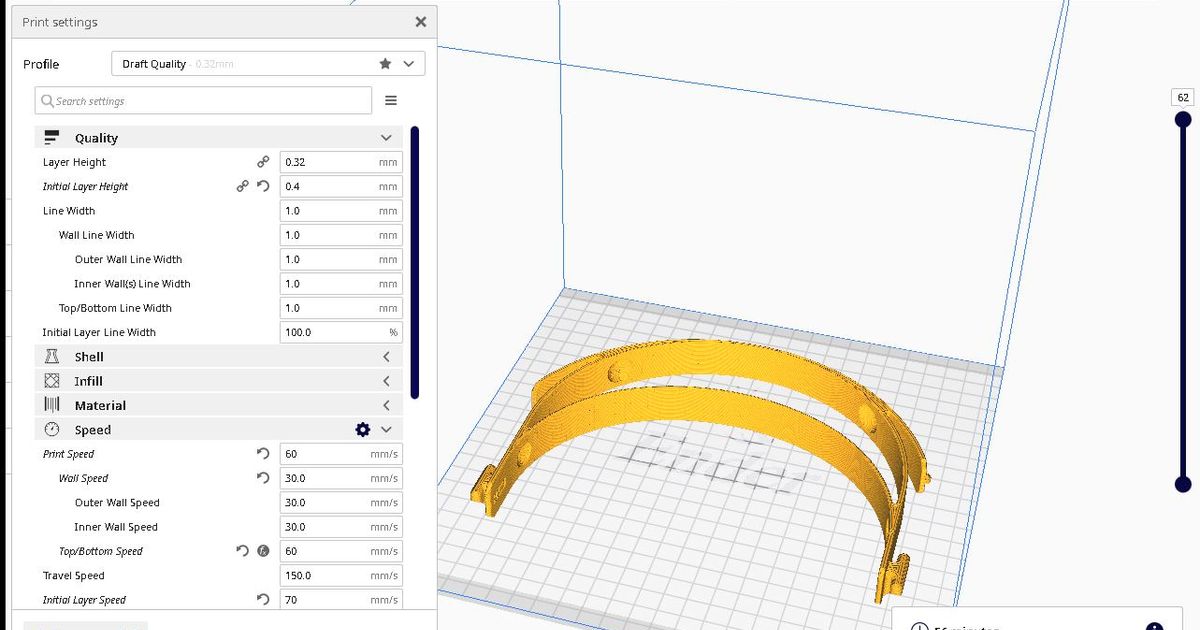 prusa protecteur visage bouclier rc3 remix 37min divots impression temps James vg Télécharger libre stl modèle imprimablescom 3d modèles costumes accessoires masques 3D print model - Mito3D