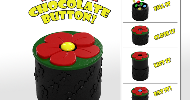 chocolate button bingoprints download free stl model printablescom 3d models household living room box buttons candy candydispenser 3d print model - Mito3D