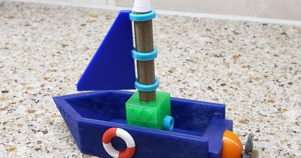 ss tinkercad designflaw06 Scarica gratuito stl modello printablescom 3d Modelli giocattoli Giochi veicoli barca per bambini giocattolo 3d print model - Mito3D
