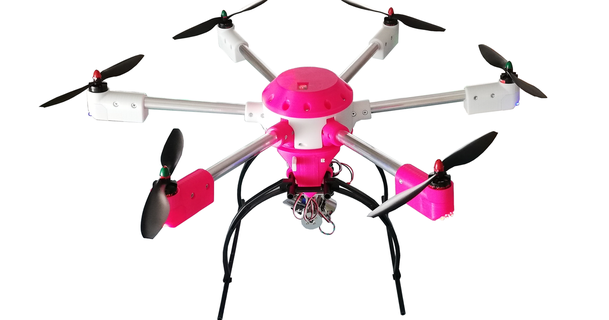 gorhex 3d imprimé pliable hexacoptère eadev92 Télécharger libre stl modèle imprimablescom modèles loisir fabricants rc robotique batterie DIY dji dron drone 3d print model - Mito3D