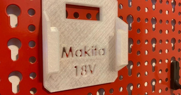 18v Makita Batterie Steckbrett montieren udi Hakim download frei stl Modell Printablescom 3d Modelle Hobby Macher Veranstalter 3d print model - Mito3D