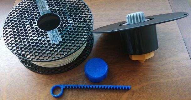 spool spinning rayjizza download free stl model printablescom 3d models toys & games reuse spinner 3d print model - Mito3D