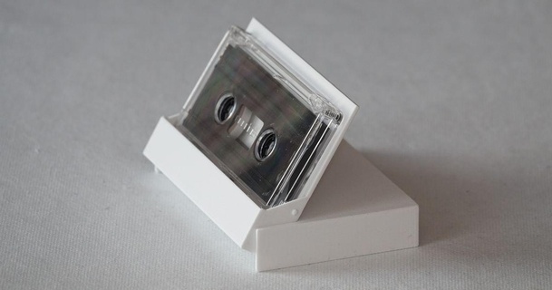 audio cassette box obal audiokazety skovik download free stl model printablescom 3d models gadgets cover tape 3d print model - Mito3D