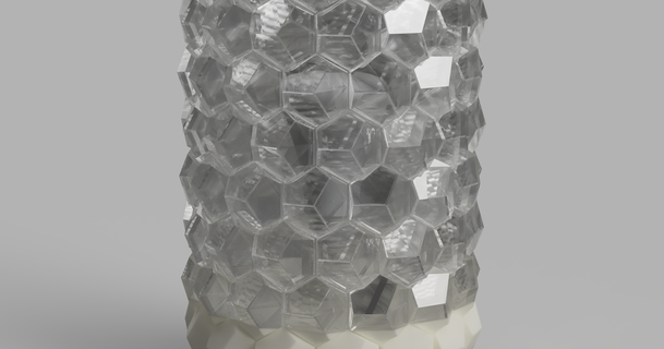 hexagon lamp jeroen3 download free stl model printablescom 3d models household decor 3d print model - Mito3D