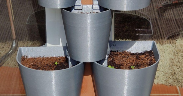 empilhável plantar potes pilar etv99 baixar livre stl modelo printablescom 3d modelos casa ar jardim vaso flores 3d print model - Mito3D