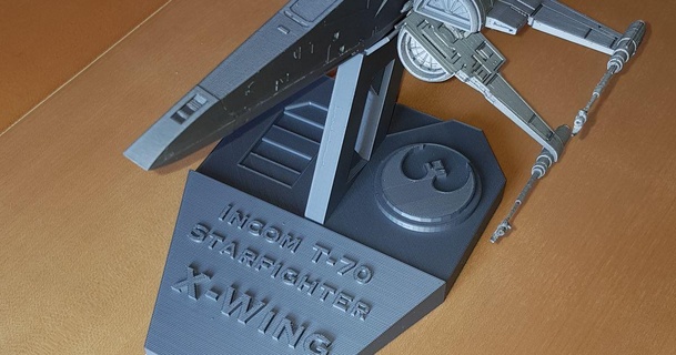 x wing dinu84 Scarica gratuito stl modello printablescom 3d Modelli giocattoli Giochi veicoli Guerre stellari 3d print model - Mito3D