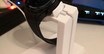 Huawei reloj 2 cargando estante soporte hacha descargar gratis stl modelo imprimiblescom 3d modelos artilugio cargador muelle carga original 3d print model - Mito3D