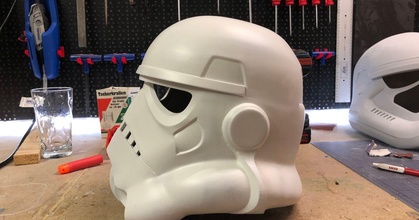 Stormtrooper anh capacete guarde caixa baixar livre stl modelo printablescom 3d modelos fantasias acessórios cosplay Guerra Estrelas vestível 3d print model - Mito3D