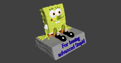 Bob Esponja taza avanzado estúpido jam3d estudio imprenta descargar gratis stl modelo imprimiblescom 3d modelos juguetes juegos acción cifras estatuas tazas divertido gracioso mmu2 3d print model - Mito3D