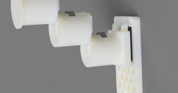modular spool holder bearings 3d printer cabinet wall chepainais download free stl model printablescom models printers accessories 3dprinter 3dprinterpart angledspoolholder filament 3d print model - Mito3D