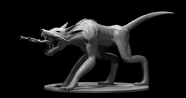 son fenris mz4250 download free stl model printablescom 3d models toys & games board demon snake wolf 3d print model - Mito3D
