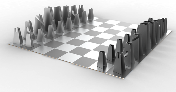 modern Schach einstellen orhunal download frei stl Modell Printablescom 3d Modelle Spielzeuge Spiele Tafel Brettspiel Schachset Lernen Gedankenspiel 3d print model - Mito3D