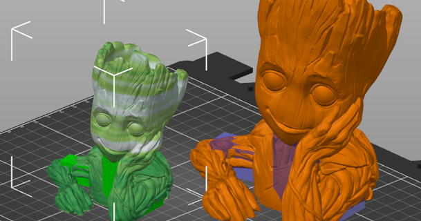 bambino Groot 3mf pronto Stampa tixen Scarica gratuito stl modello printablescom 3d Modelli arte design sculture Pronta per stampare 3d print model - Mito3D
