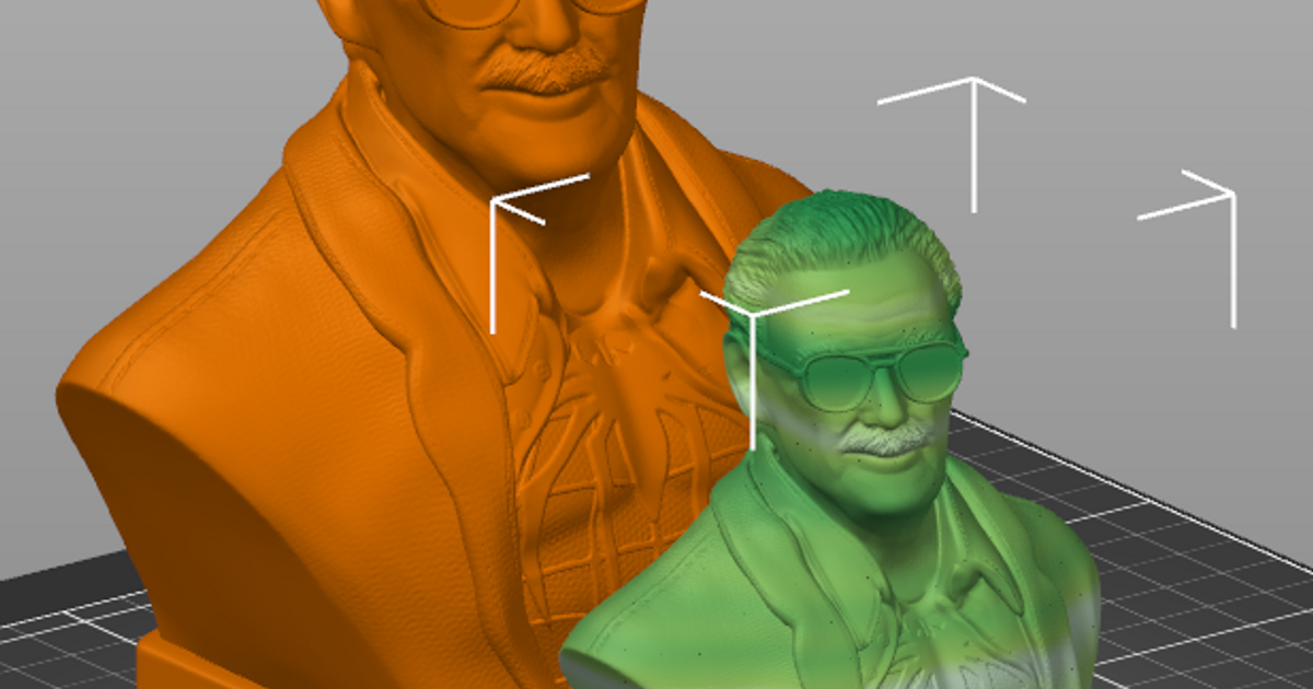 Stan Lee anıt Yazdır yeniden düzenleme 3mf hazır Tixen indir Bedava stl model printablescom 3d modeller Sanat tasarım heykeller büst Excelsior yazdırmaya 3D print model - Mito3D