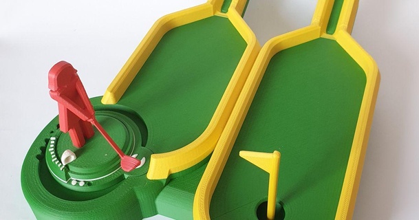 buco 2 mini golf dna Scarica gratuito stl modello printablescom 3d Modelli giocattoli Giochi tavola conducente interattivo par 3d print model - Mito3D