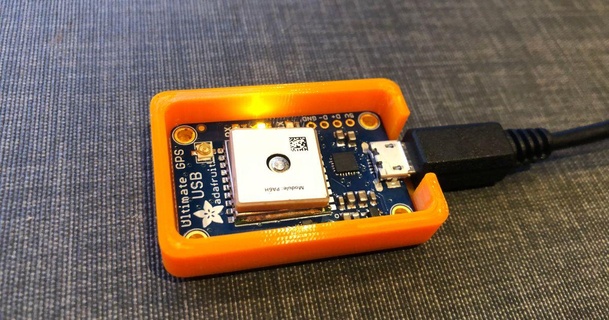 caso bainha adafruit GPS USB Lorenz Adriano baixar livre stl modelo printablescom 3d modelos passatempo fabricantes eletrônicos 3d print model - Mito3D
