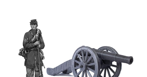 civil guerra cañón lynnwood fabricante espacio descargar gratis stl modelo imprimiblescom 3d modelos juguetes juegos artillería antigua reliquia juguete 3d print model - Mito3D