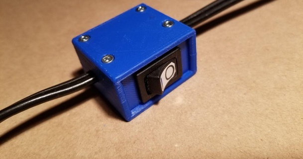 inline switch box gerrypb download free stl model printablescom 3d models hobby & makers electronics cord housing 3d print model - Mito3D