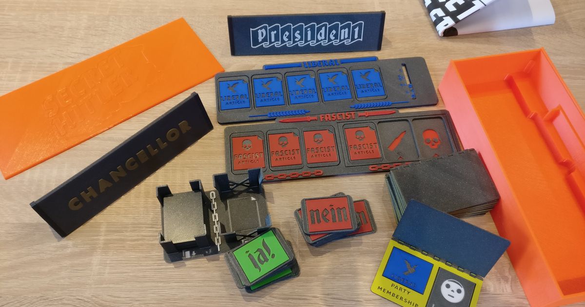 secret Hitler planche Jeu renforcée 3 ratiafak Télécharger libre stl modèle imprimablescom 3d modèles jouets Jeux 3D print model - Mito3D