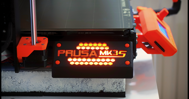 prusa mk3s boite lumière nils Kal Télécharger libre stl modèle imprimablescom 3d modèles imprimantes mises niveau LED 3d print model - Mito3D