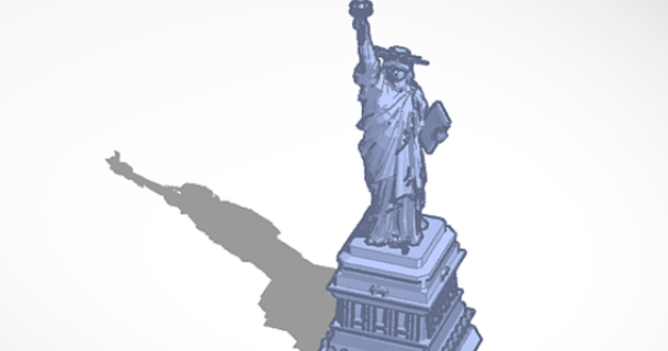 estatua libertad grieta descargar gratis stl modelo imprimiblescom 3d modelos Arte diseño esculturas 3d print model - Mito3D