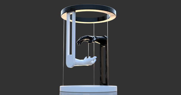 Magia mani tensegrità uccello marino hh Scarica gratuito stl modello printablescom 3d Modelli arte design disegni 3d print model - Mito3D