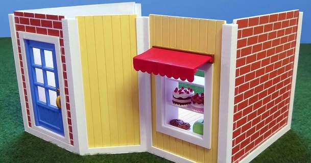 boulangerie enely Télécharger libre stl modèle imprimablescom 3d modèles jouets Jeux calicocritère maison poupées miniature playmobil 3d print model - Mito3D