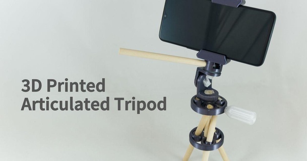 articulated tripod souzoumaker download free stl model printablescom 3d models gadgets photo & video cellphone clamp hinge phone 3d print model - Mito3D