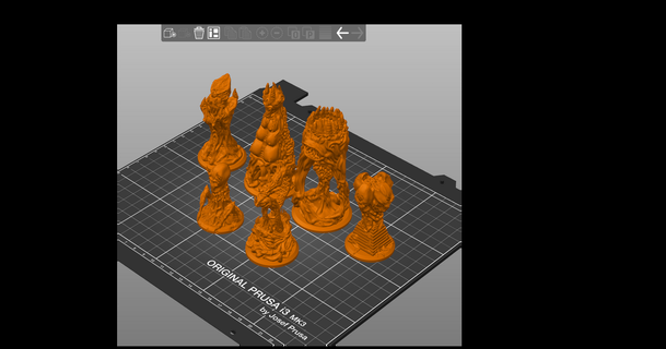 lovecraft chess set enan1 download free stl model printablescom 3d models art & design sculptures chesspieces chessset creature cthulhu 3d print model - Mito3D