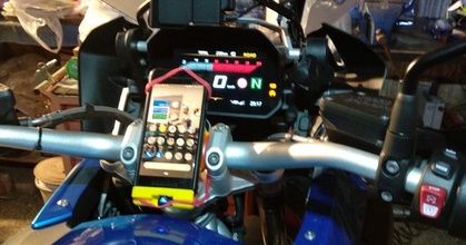 motosiklet akıllı telefon Kulp destek dahil manyetik Doluyor ronen indir Bedava stl model printablescom 3d modeller gadget'lar bisiklet şarj cihazı tutucusu 3d print model - Mito3D