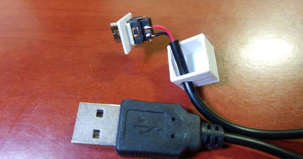 micro USB masculino conector proteger esquina blazek descargar gratis stl modelo imprimiblescom 3d modelos pasatiempo hacedores electrónica 3d print model - Mito3D