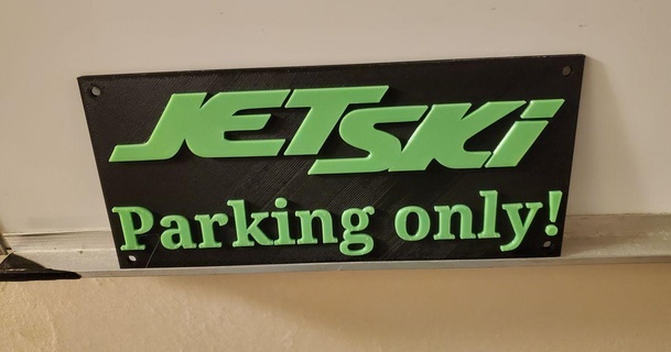 jet ski parking sign davesnothome download free stl model printablescom 3d models sports & outdoor 3d print model - Mito3D