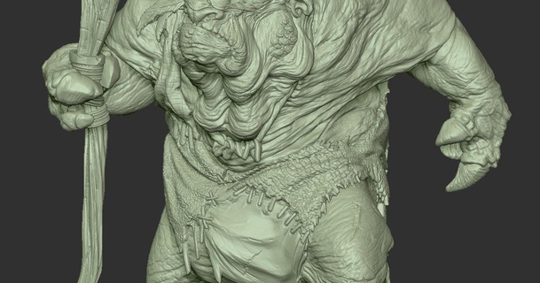 goat face kallabownz download free stl model printablescom 3d models art & design sculptures fantasy figure 3d print model - Mito3D