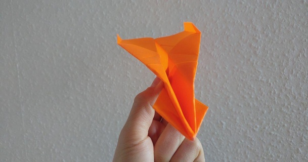 3d print origami necko download free stl model printablescom models art & design 2d plates logos creative foldable 3d print model - Mito3D
