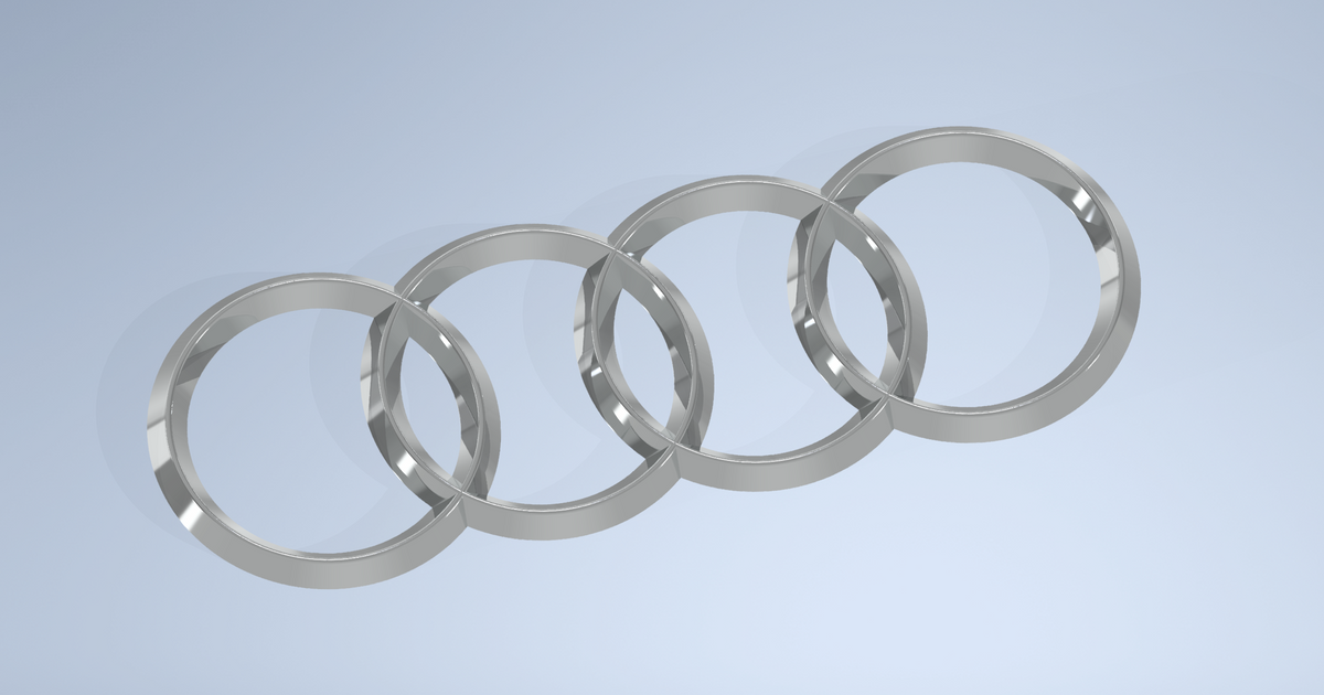 audi logotipo boogie baixar livre stl modelo printablescom 3d modelos arte Projeto 2d pratos logotipos emblema 3D print model - Mito3D