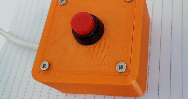 button box 12mm switches buttons agmcmll download free stl model printablescom 3d models hobby & makers electronics switch emergencystopbutton enclosure 3d print model - Mito3D
