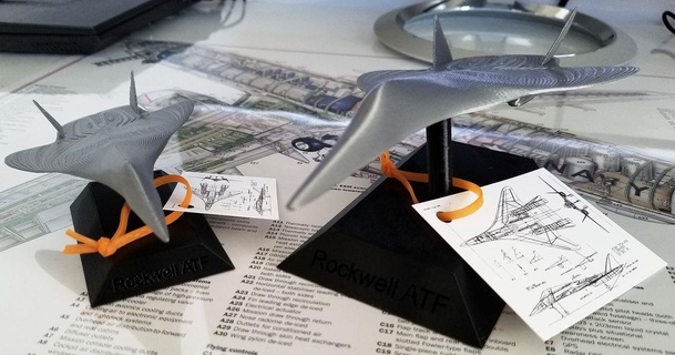 rockwell atf virtuale visionario Scarica gratuito stl modello printablescom 3d Modelli giocattoli Giochi veicoli aereo aviazione combattente jet combattimento generale 3d print model - Mito3D