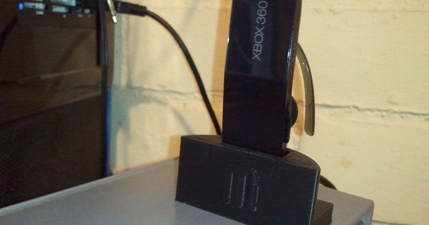 xbox 360 bluetooth wireless headset charging dock eried download free stl model printablescom 3d models gadgets audio 3d print model - Mito3D