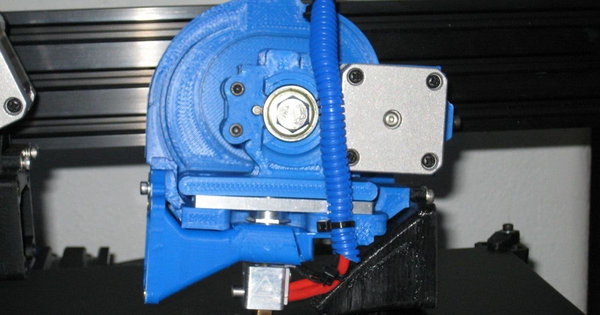 gelişmiş esnek iplik ekstrüder deldi indir Bedava stl model printablescom 3d modeller yazıcılar yükseltmeler kuşaklı kayış gergisi filament ekstruder 3D print model - Mito3D