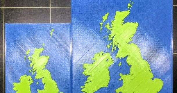 grande gran bretagna Irlanda carta geografica delta whisky Scarica gratuito stl modello printablescom 3d Modelli arte design sculture 3d print model - Mito3D